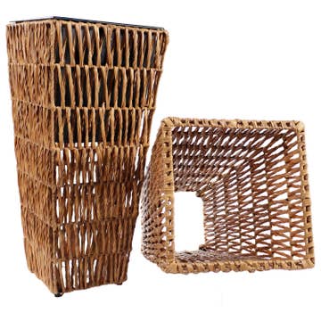 Hyacinth Poly-Wicker Planter