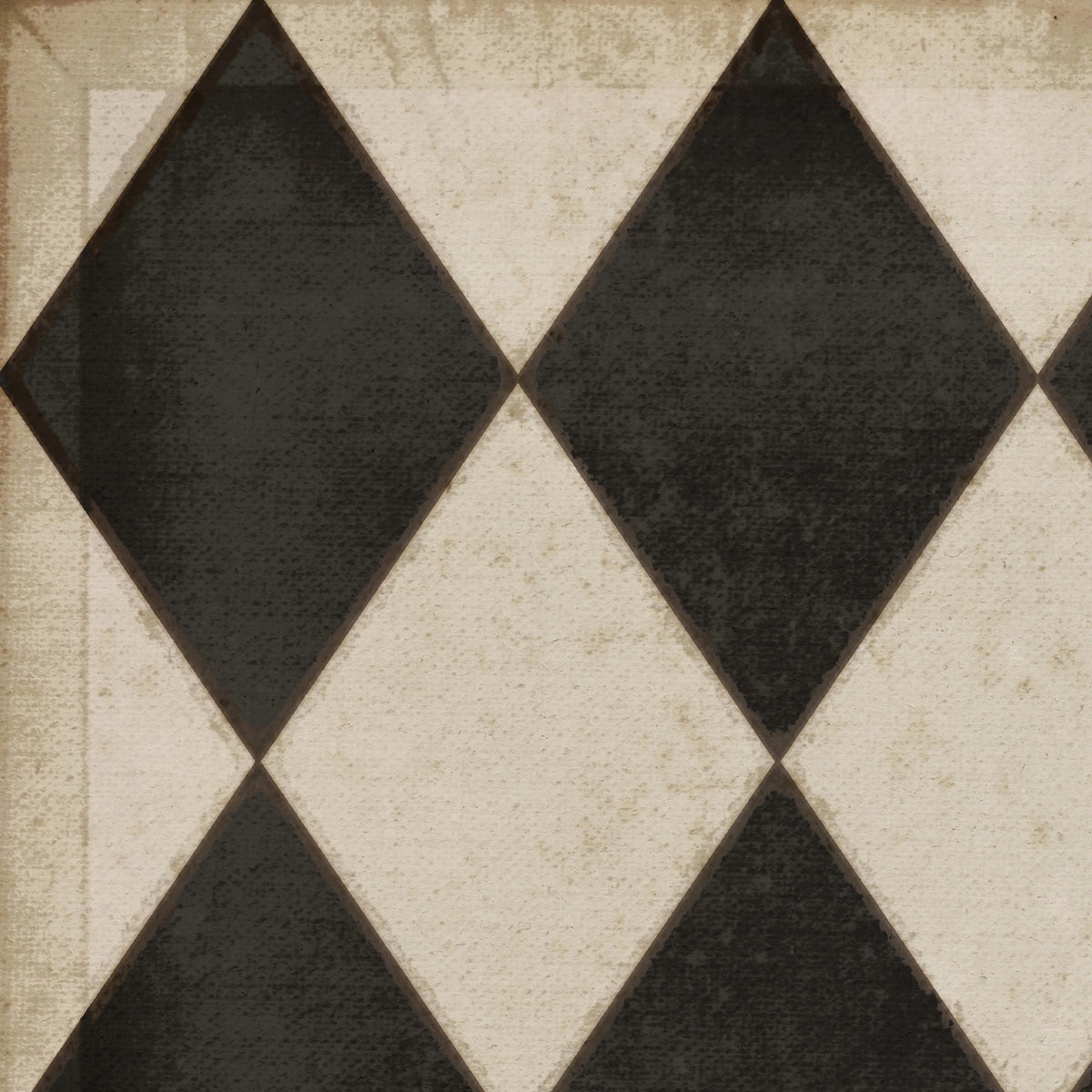 Vintage Vinyl Floorcloths (Williamsburg - Diamonds Edward)