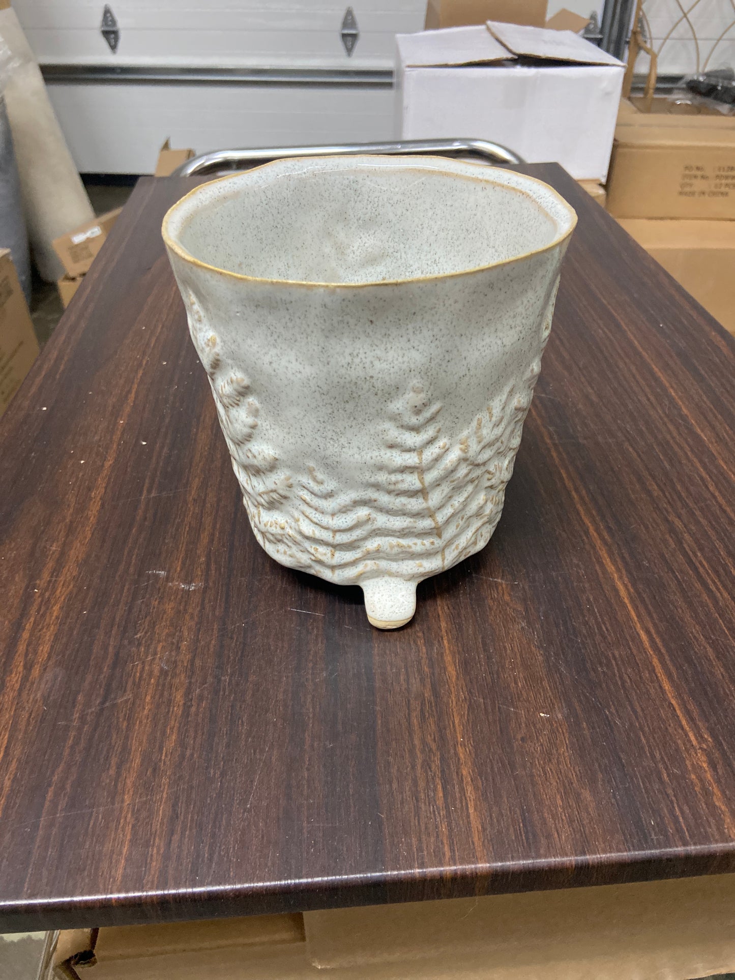 5.91” Engraved Fern Vase