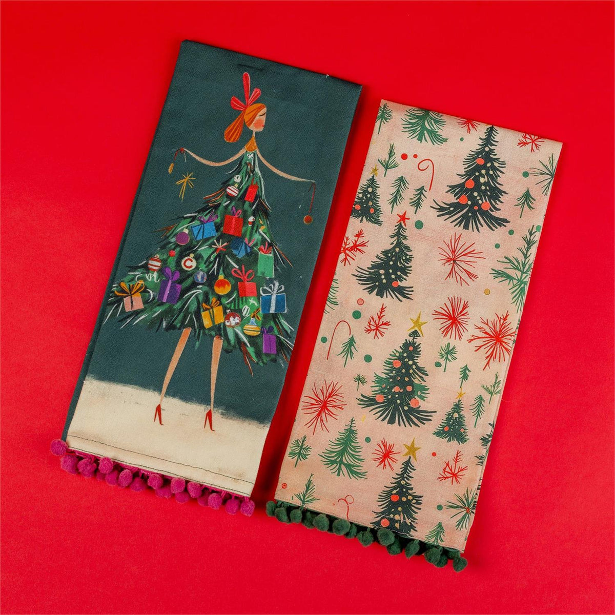 Tea Towels Christmas Tree Belle (set of two)