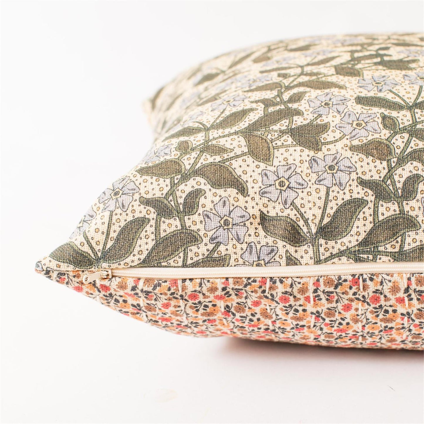 Reversible Pillow Peach Floral
