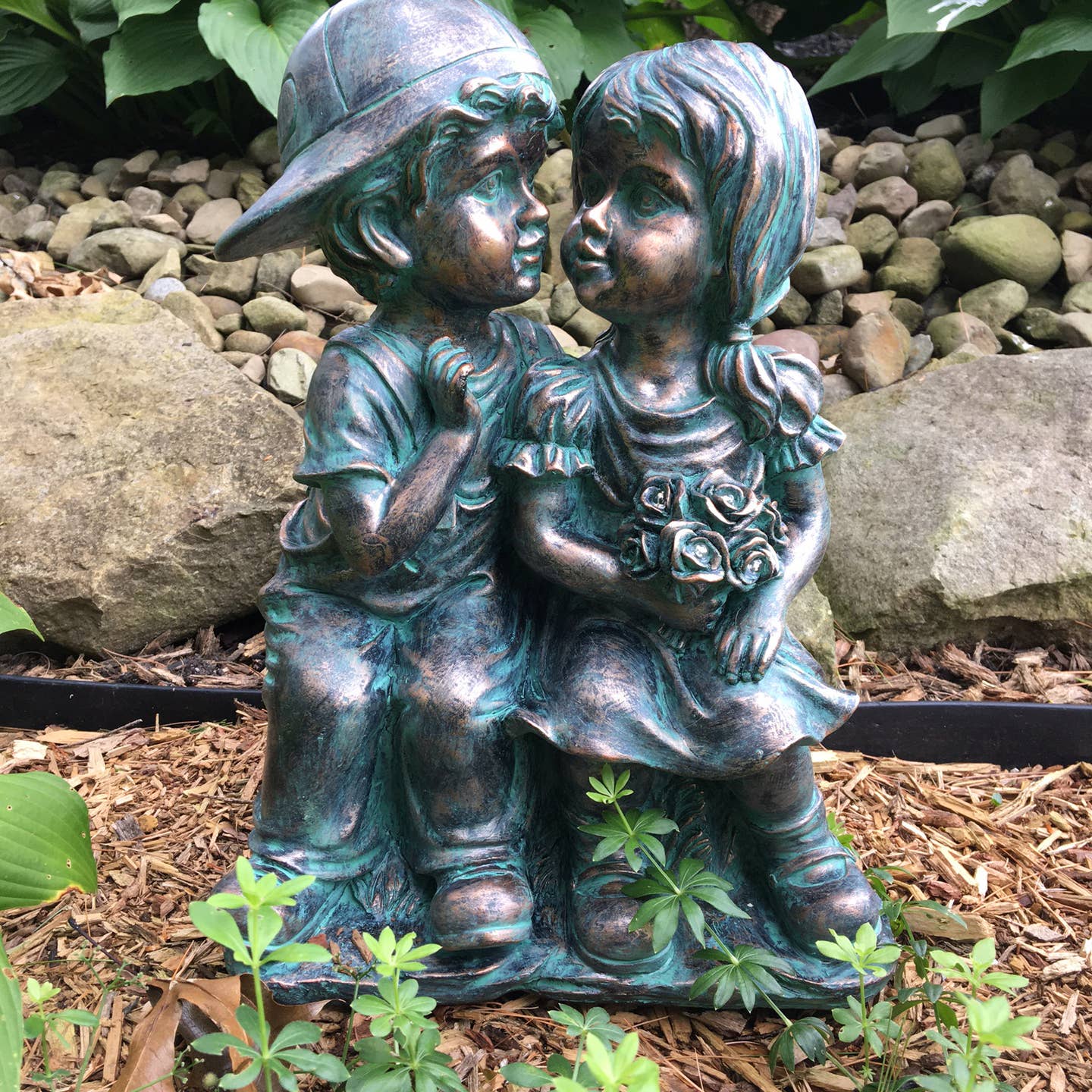 Solar Powered Boy and Girl First Kiss