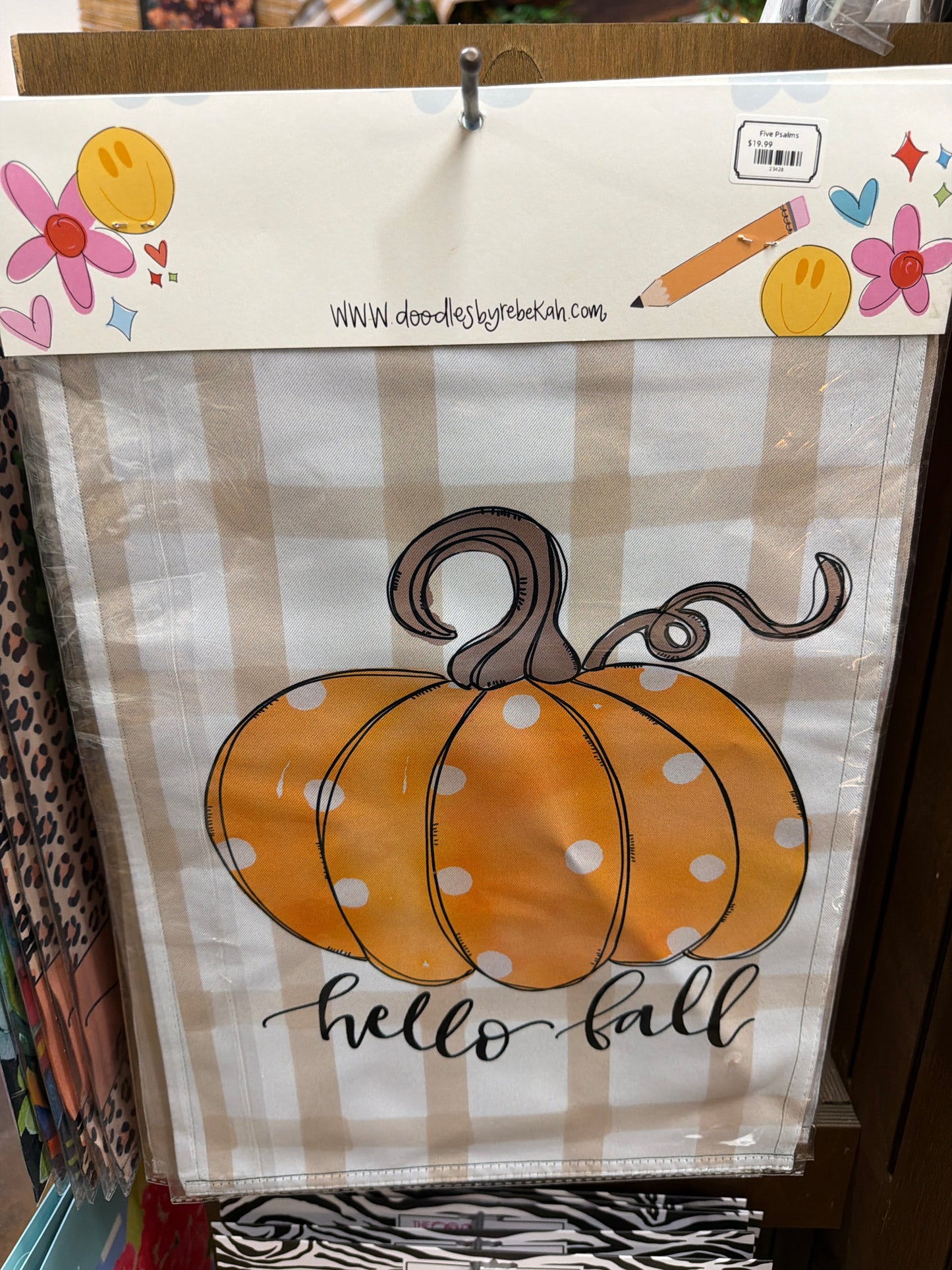 Hello Fall Pumpkin Garden Flag