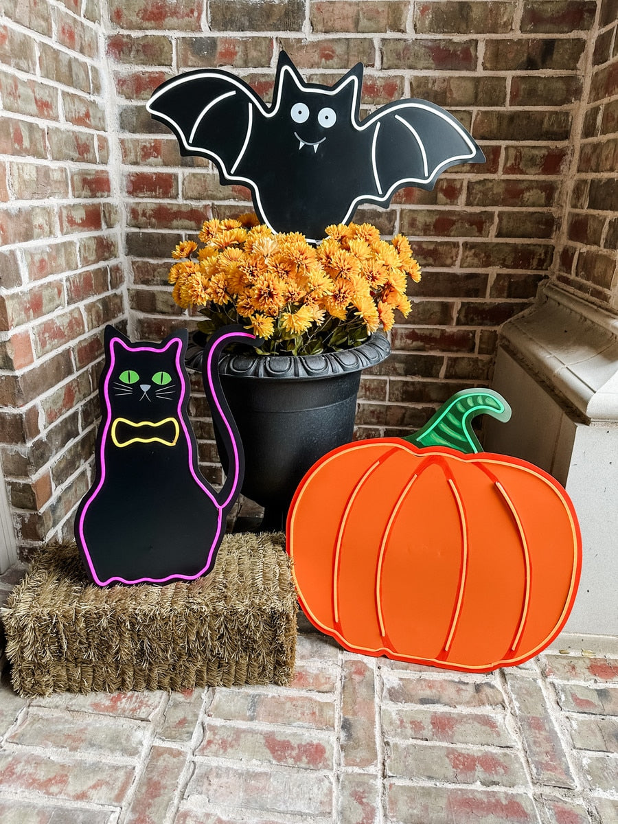 Neon Fall Pumpkin