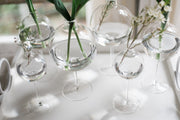 Clear Wine Glass Vase Medium