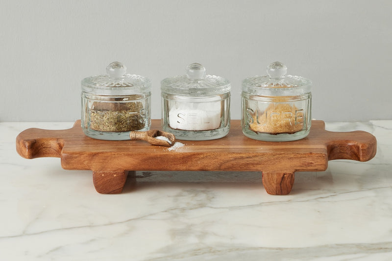 6 Bistro Glass Salt Cellar