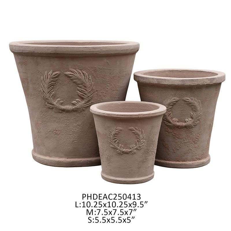 Cesare Terra Cotta Pot (3 Sizes)