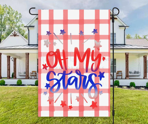 Oh My Stars Flag - Doodles by Rebekah