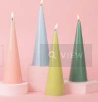 Led Candle Cone of Calm (Sold Individually)