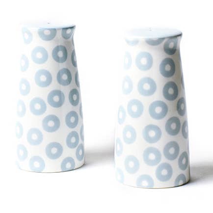 Iris Blue Pedestal Salt and Pepper Set