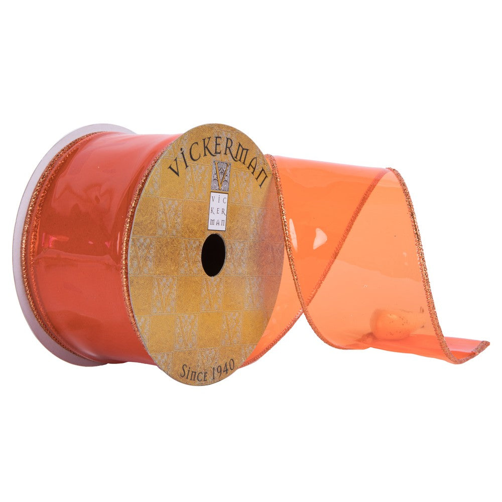2.5" x 10 yards Tangerine Ribbon
