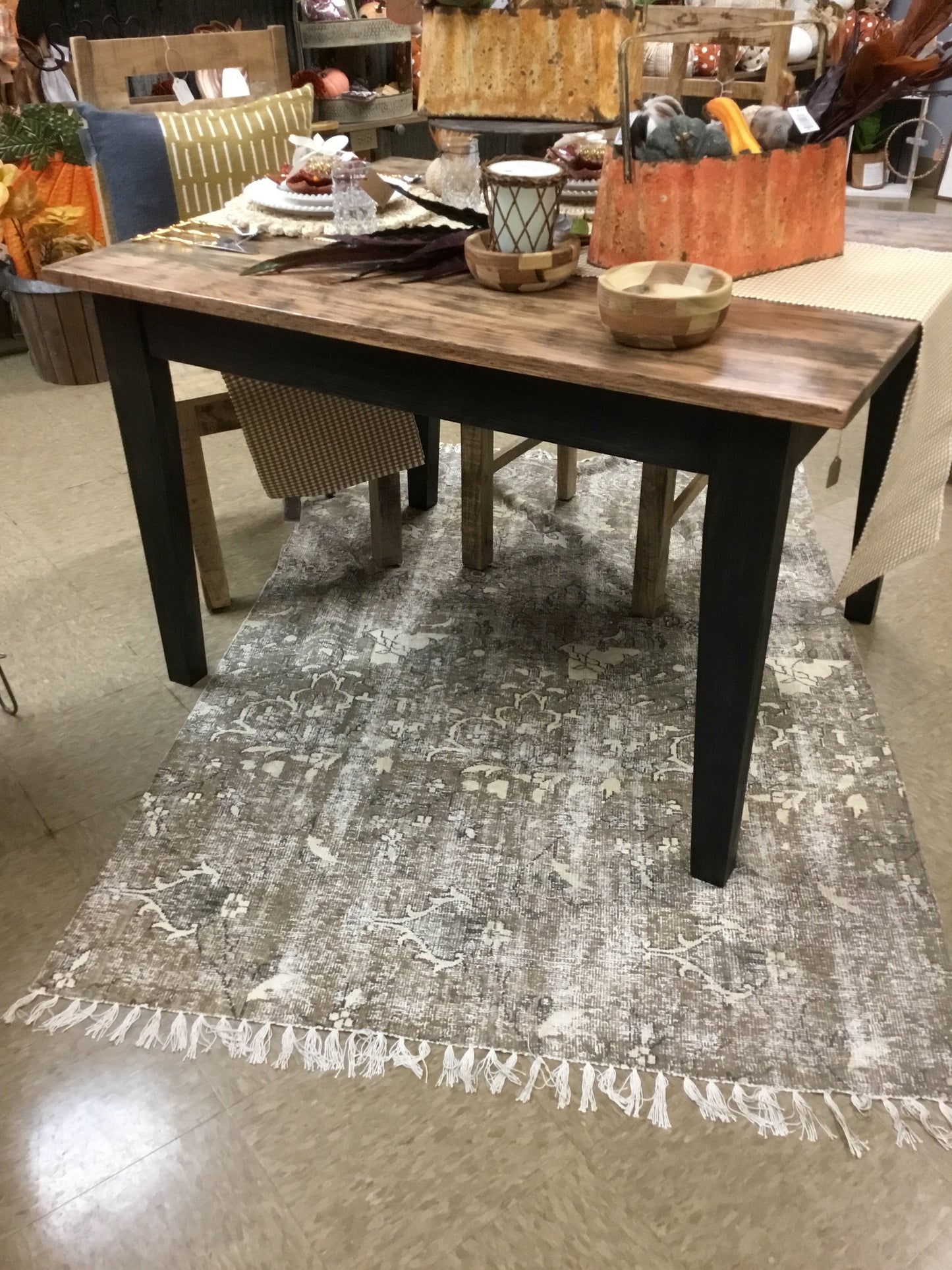 DT4OT 4' Oak Top W Tapered Legs Dining Table