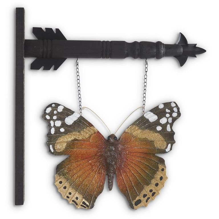 10" Black Brown and Rust Butteryfly Arrow Replacement (25)