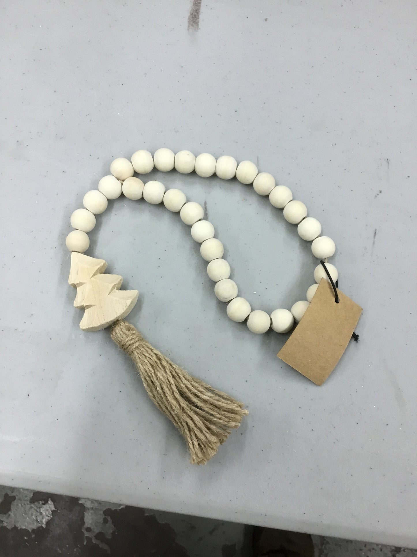 6 XM7898A-CC Paulownia Wood Beads