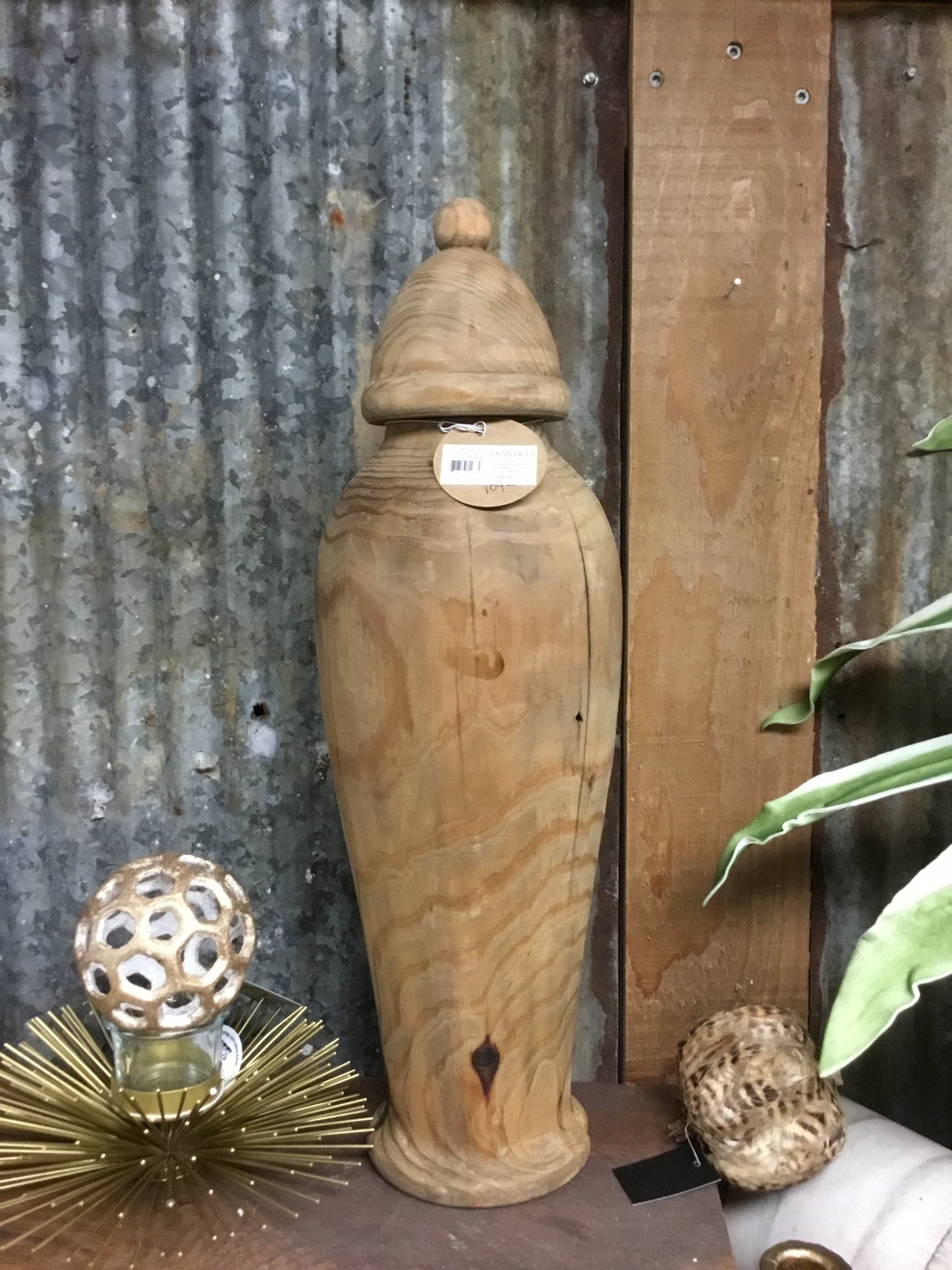 1004590067-DEM Wooden Finial Large