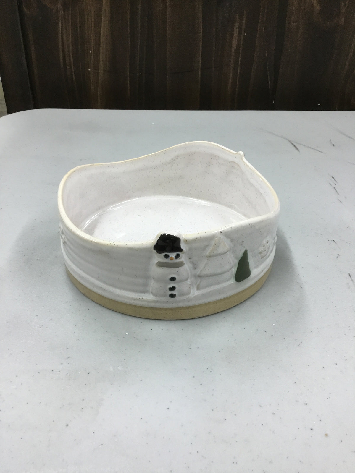 6 2020210400 DEM Snowman Ceramic Stacking Bowl 3 Sizes