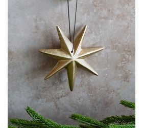 6 4" gold star orn