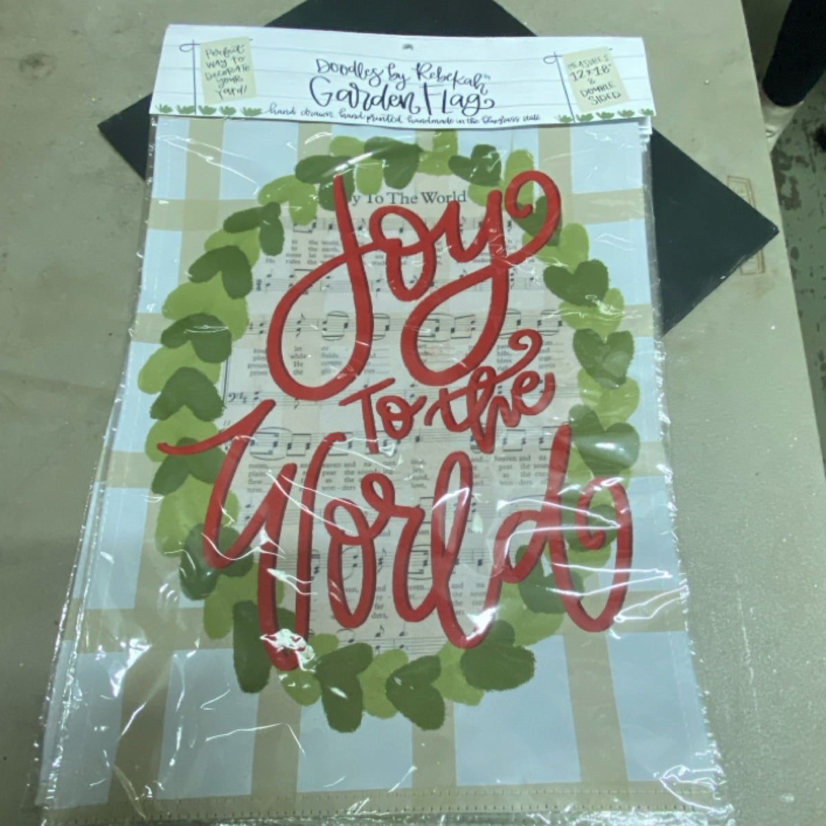 6 Joy to the World Garden Flag