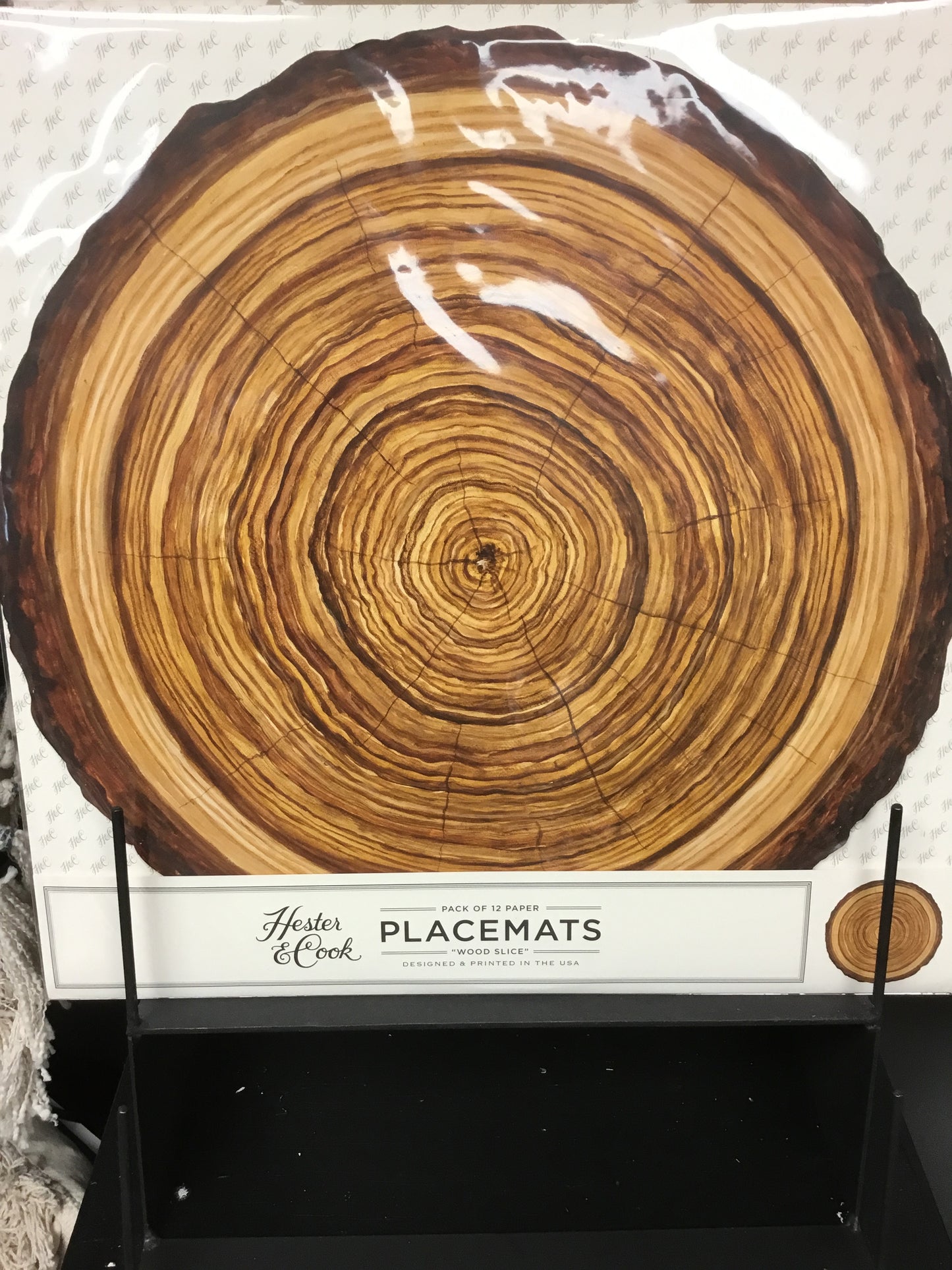 KP1158-HC Die Cut Wood Splice Placemat Set Of 12