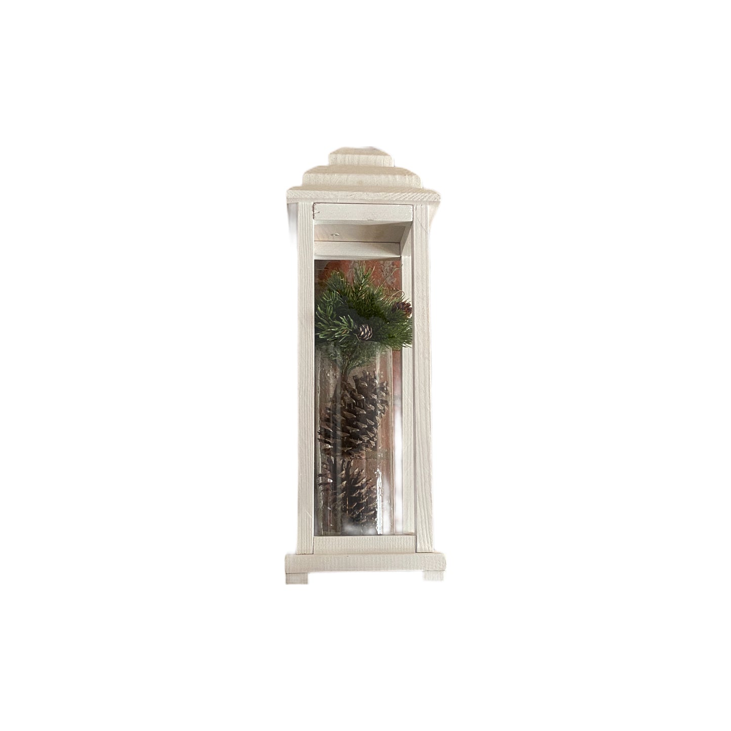 Wlmp-Sor Wood Lantern Medium Painted