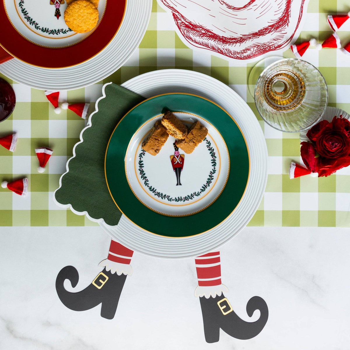 (6) Elf Legs Paper Table Accents