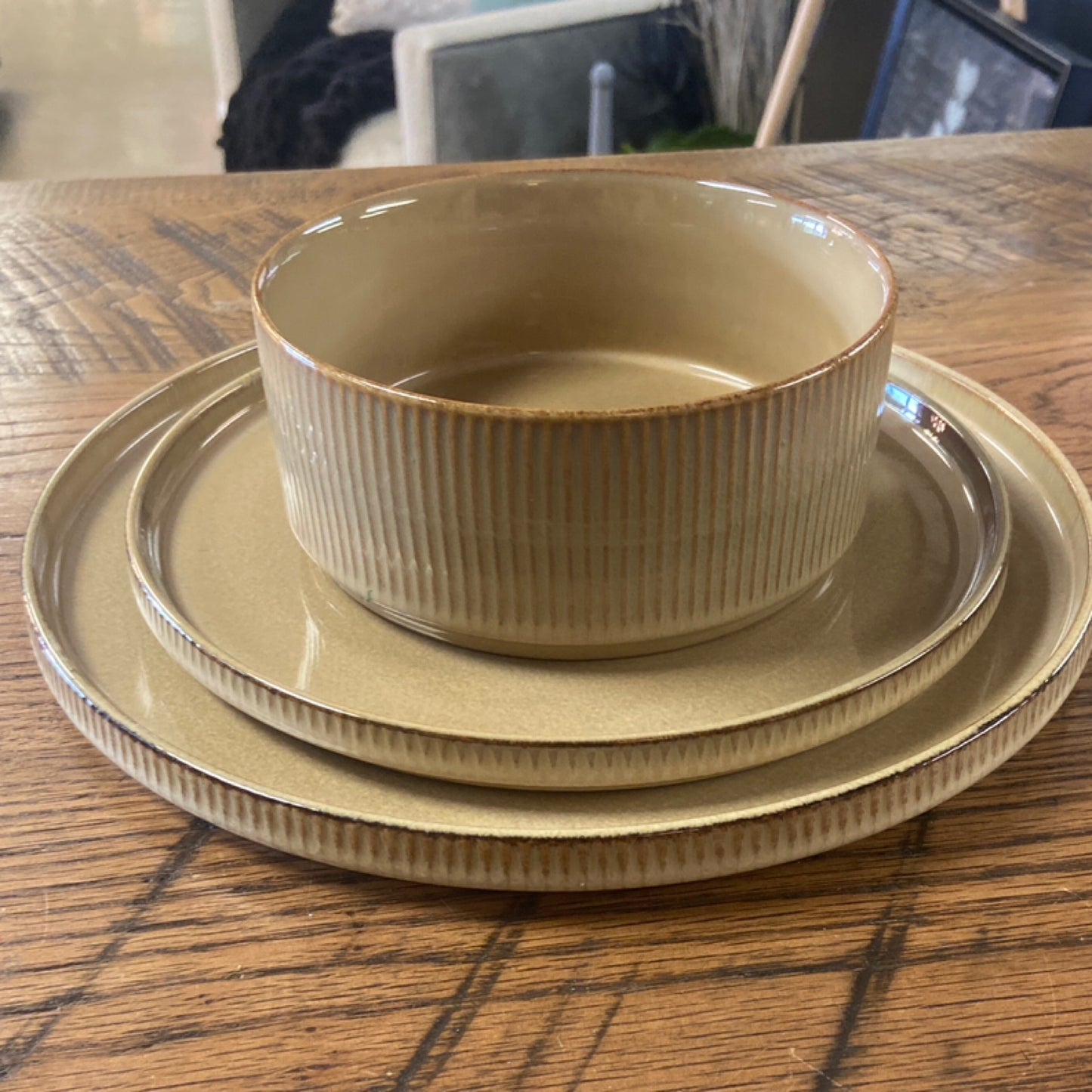 Khaki Dinner plate, salad plate or bowl
