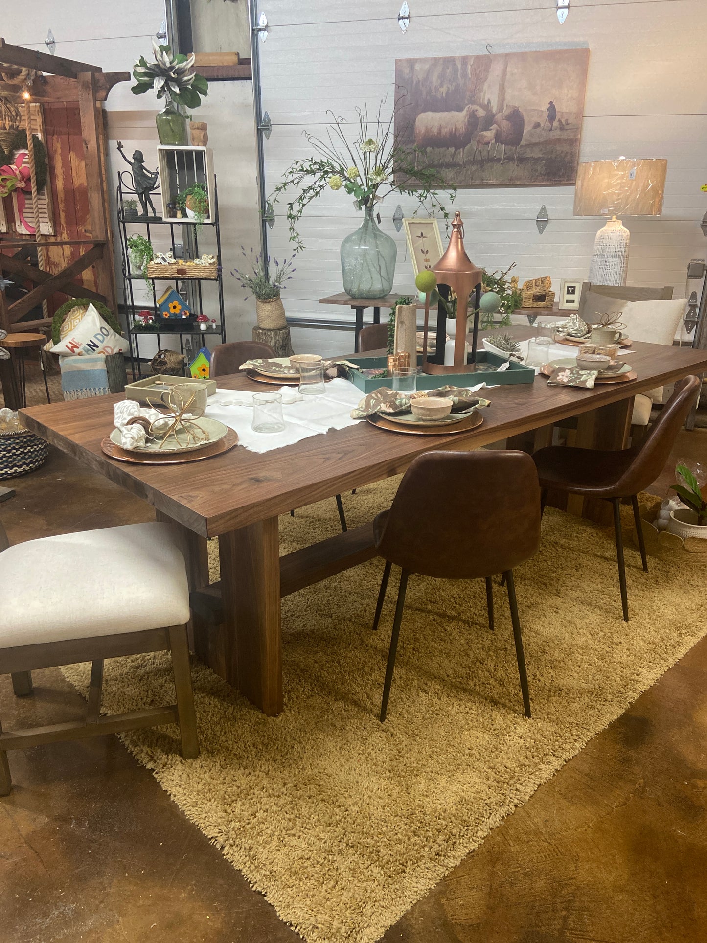 WT8FT 8' Solid Walnut Dining Table