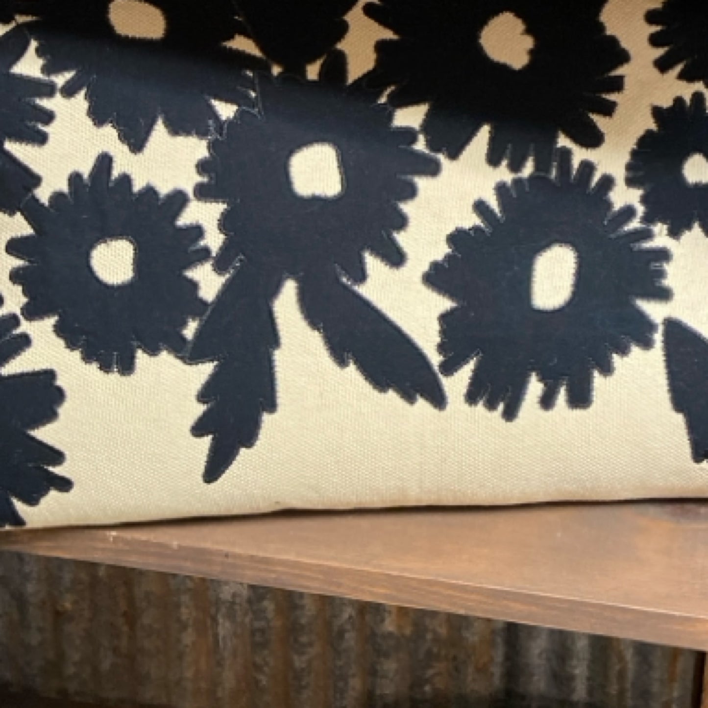 6 G16623 Floral Embroidery Lumbar Pillow
