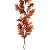 60" Orange Autumn Oak Leaf Garland