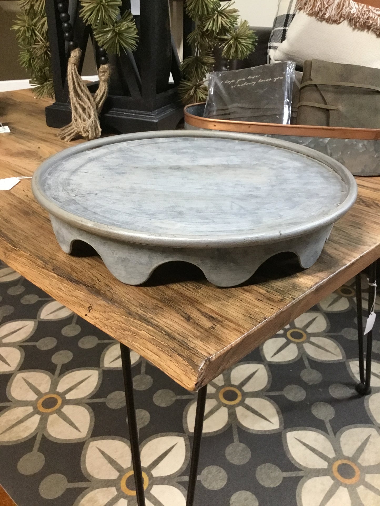 ECM90316 Aged Metal Display Platforms PH Three Sizes