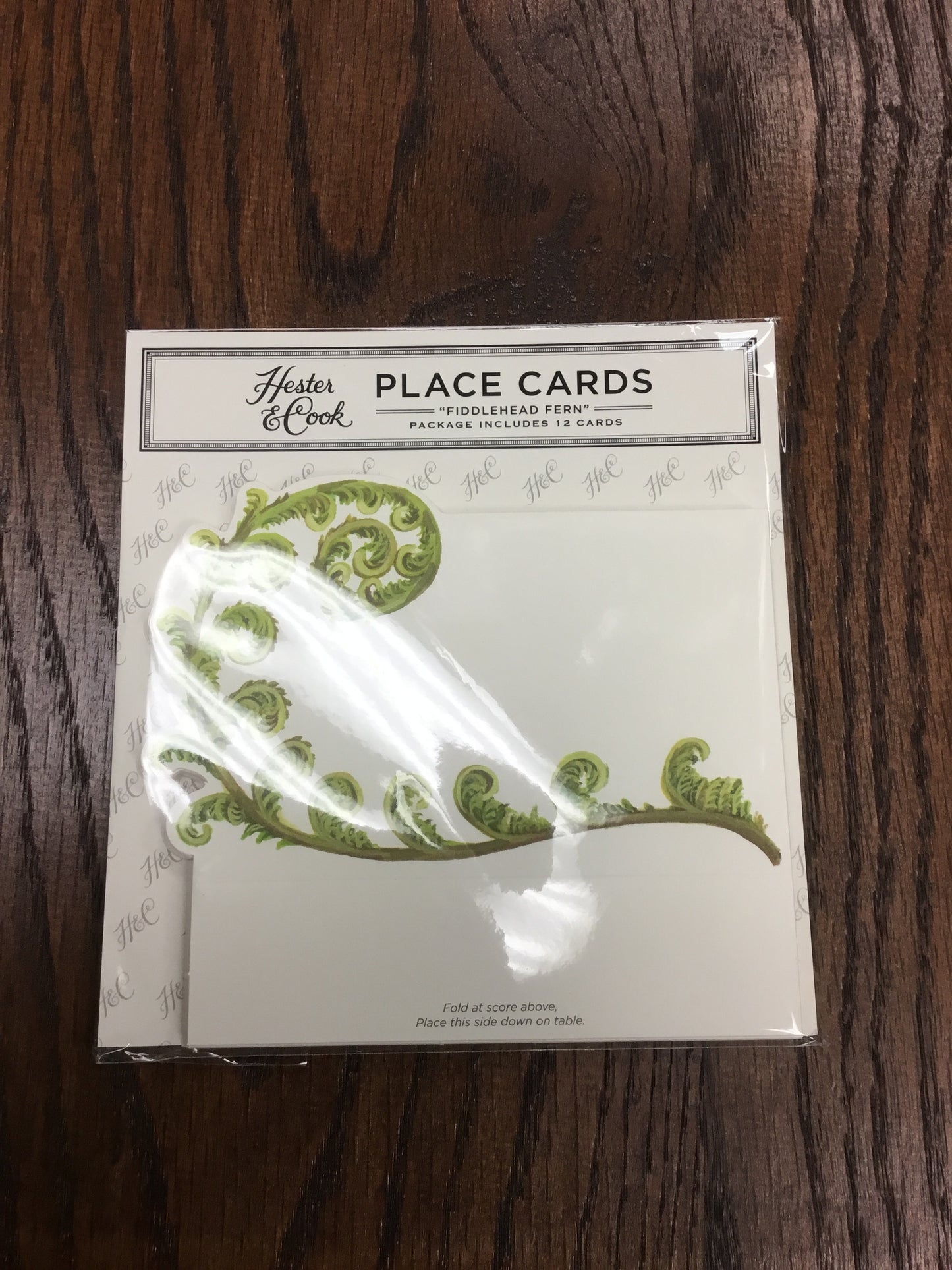 KP772 -HC Fiddlehead Fern Place Cards 12 Count