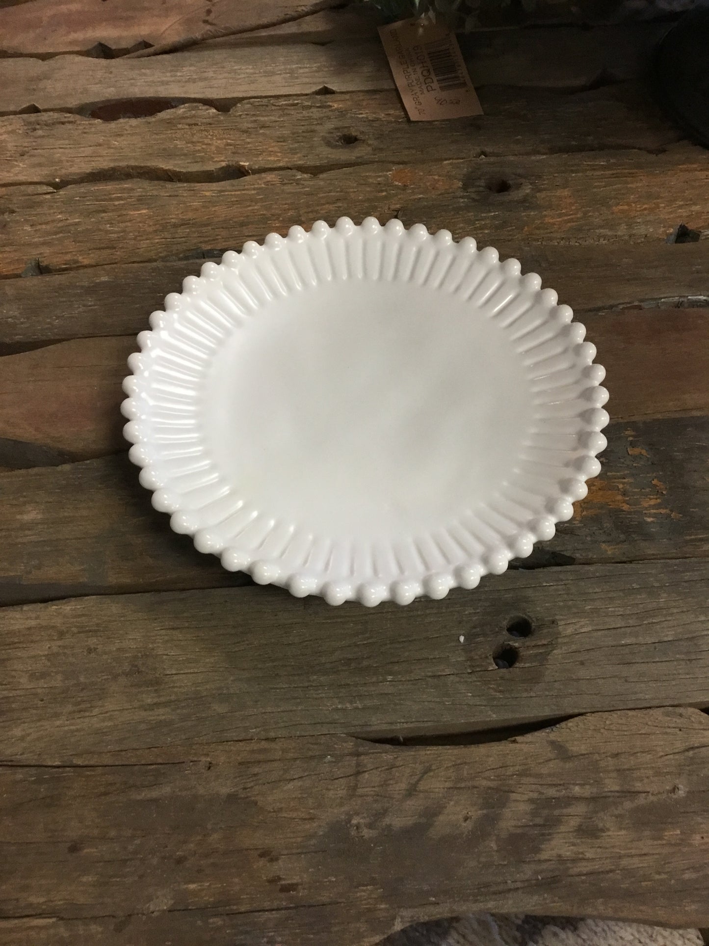 53940-TC Heirloom Pearl Edge Dessert Plate