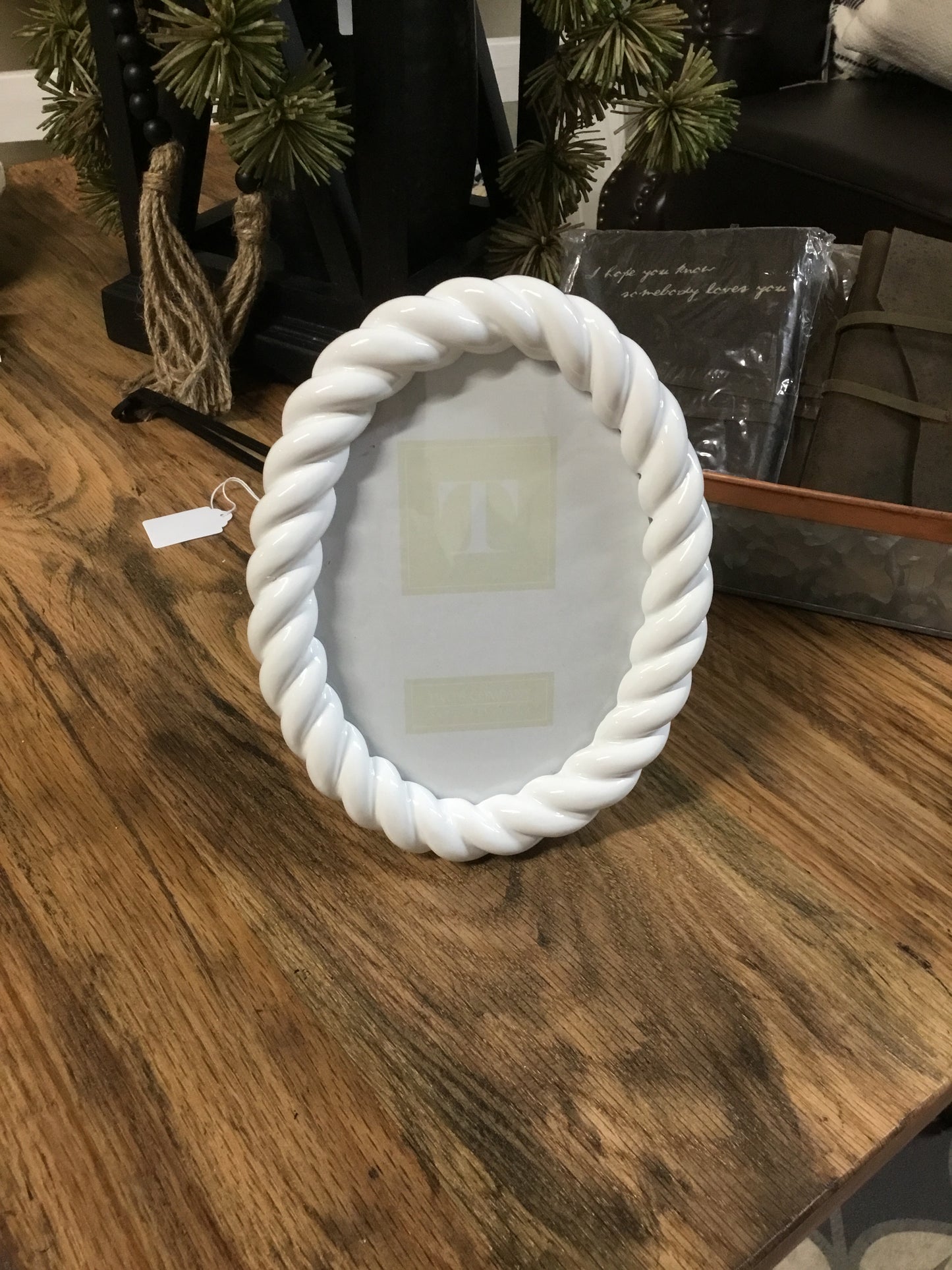 White Twist Frame 3 Sizes