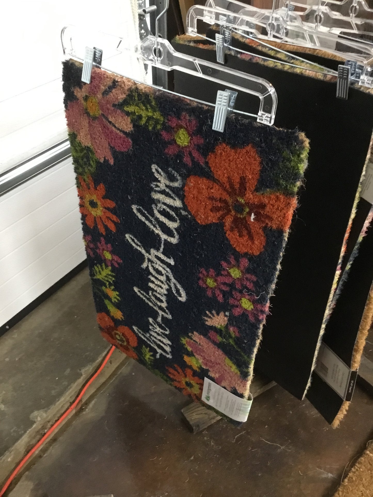 2RM1085 Live Laugh Love Floral Coir Mat