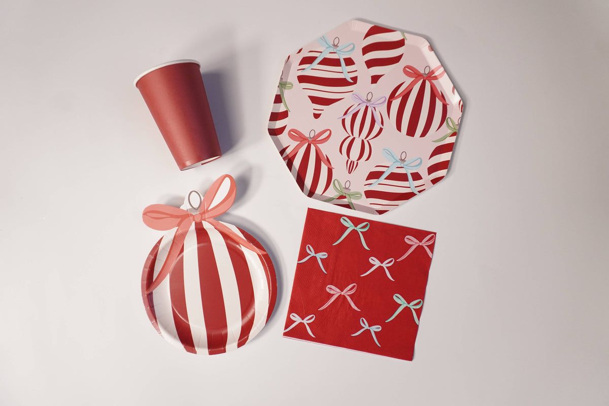 6 Ornaments & Bows Napkin