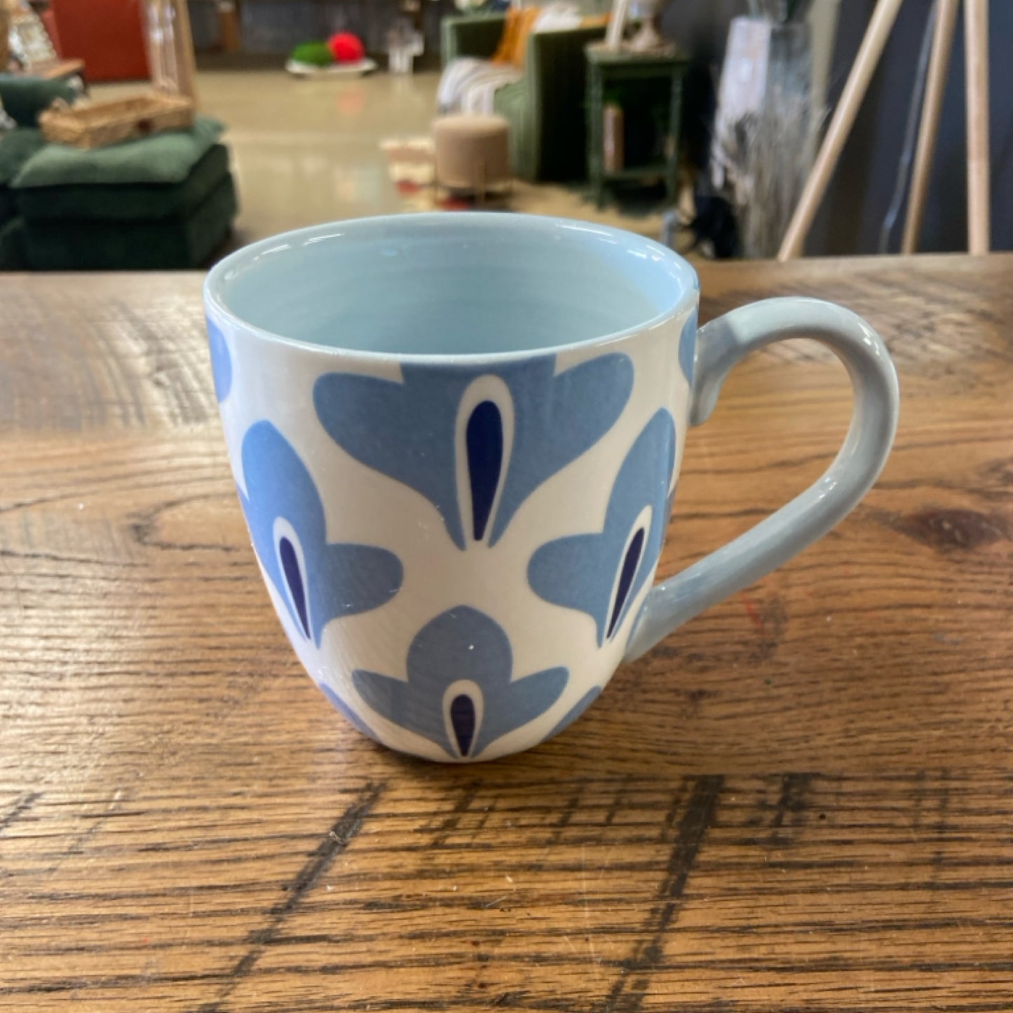 Iris blue sprout mug
