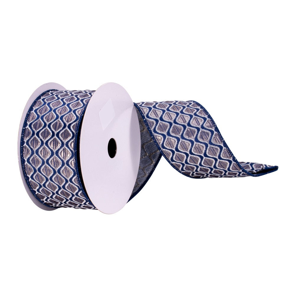 6 2.5" x 10 yards Navy Ribbon