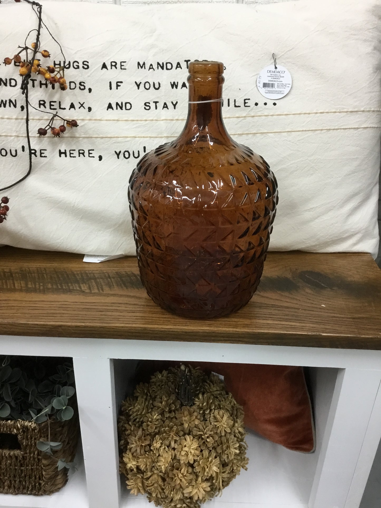 733084 Topaz Relief Glass Carafe