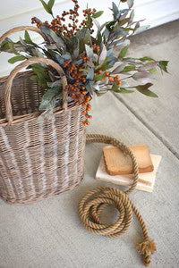 Tall Oval Wicker Basket 2 sizes. (25)