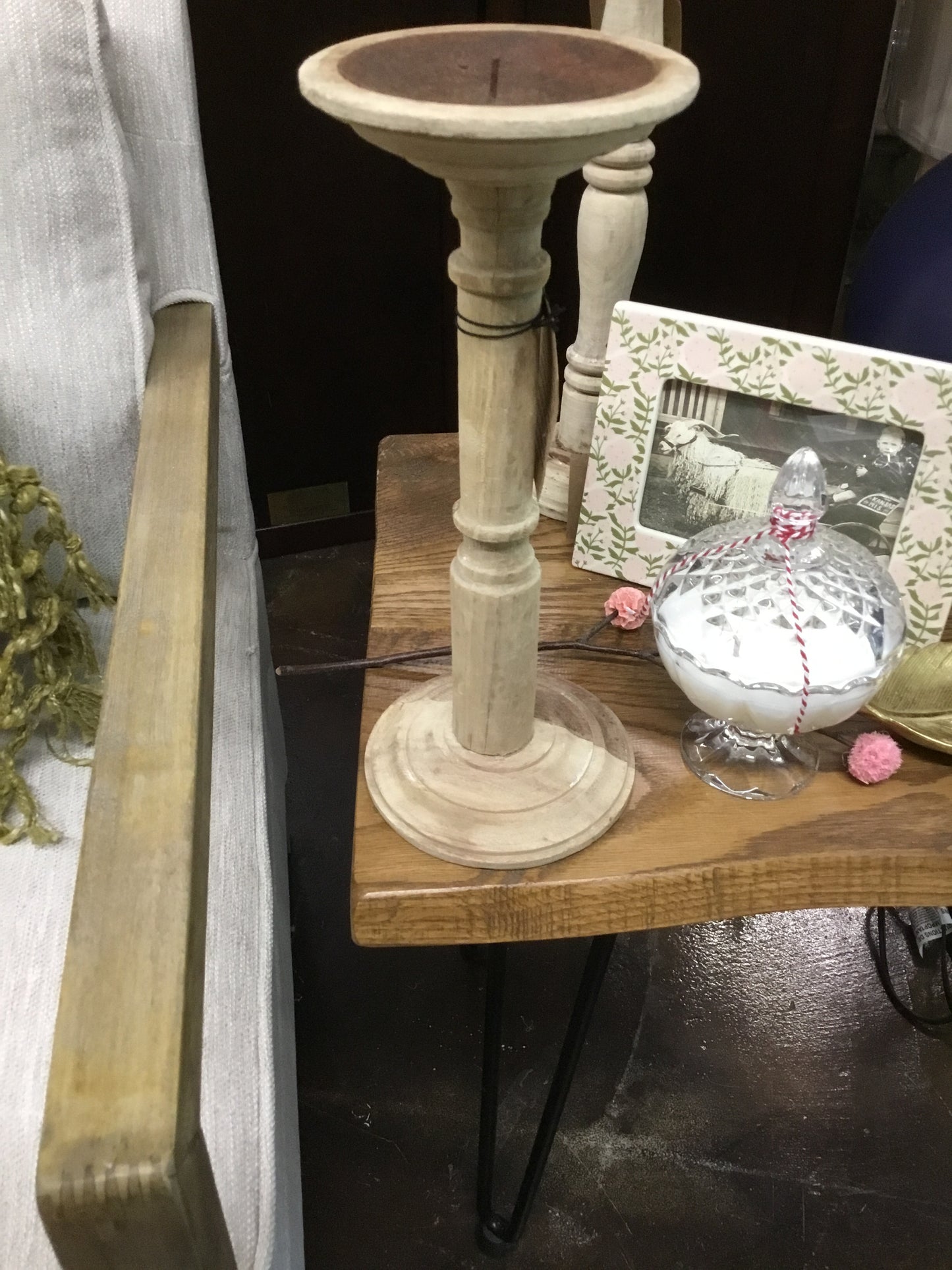 Da9043-Cc Wood Candle Stick