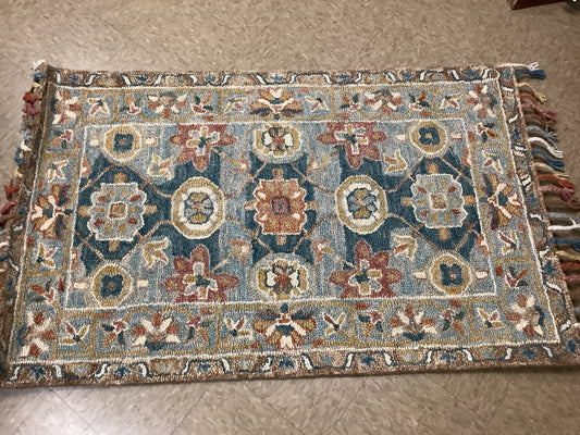 Aspen boho tassel wool rug #apn110