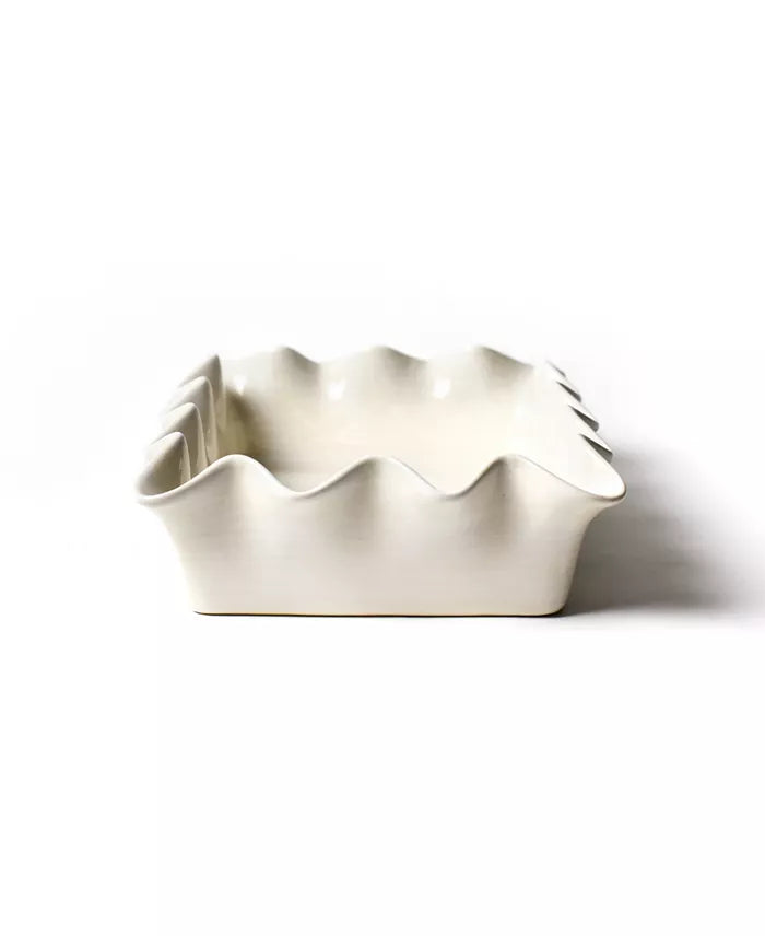 Signature White Ruffle 13 Casserole Dish