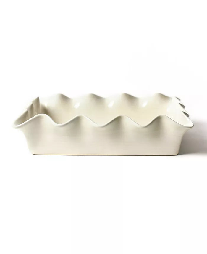Signature White Ruffle 13 Casserole Dish