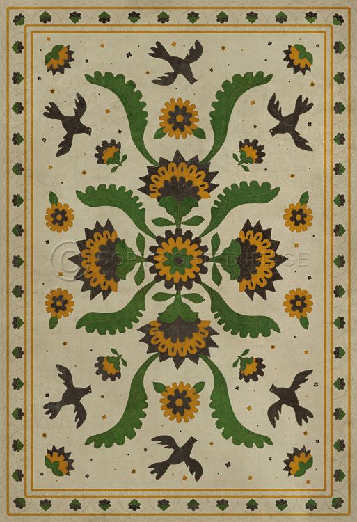 Vinyl Williamsburg Applique Wild Bees Song