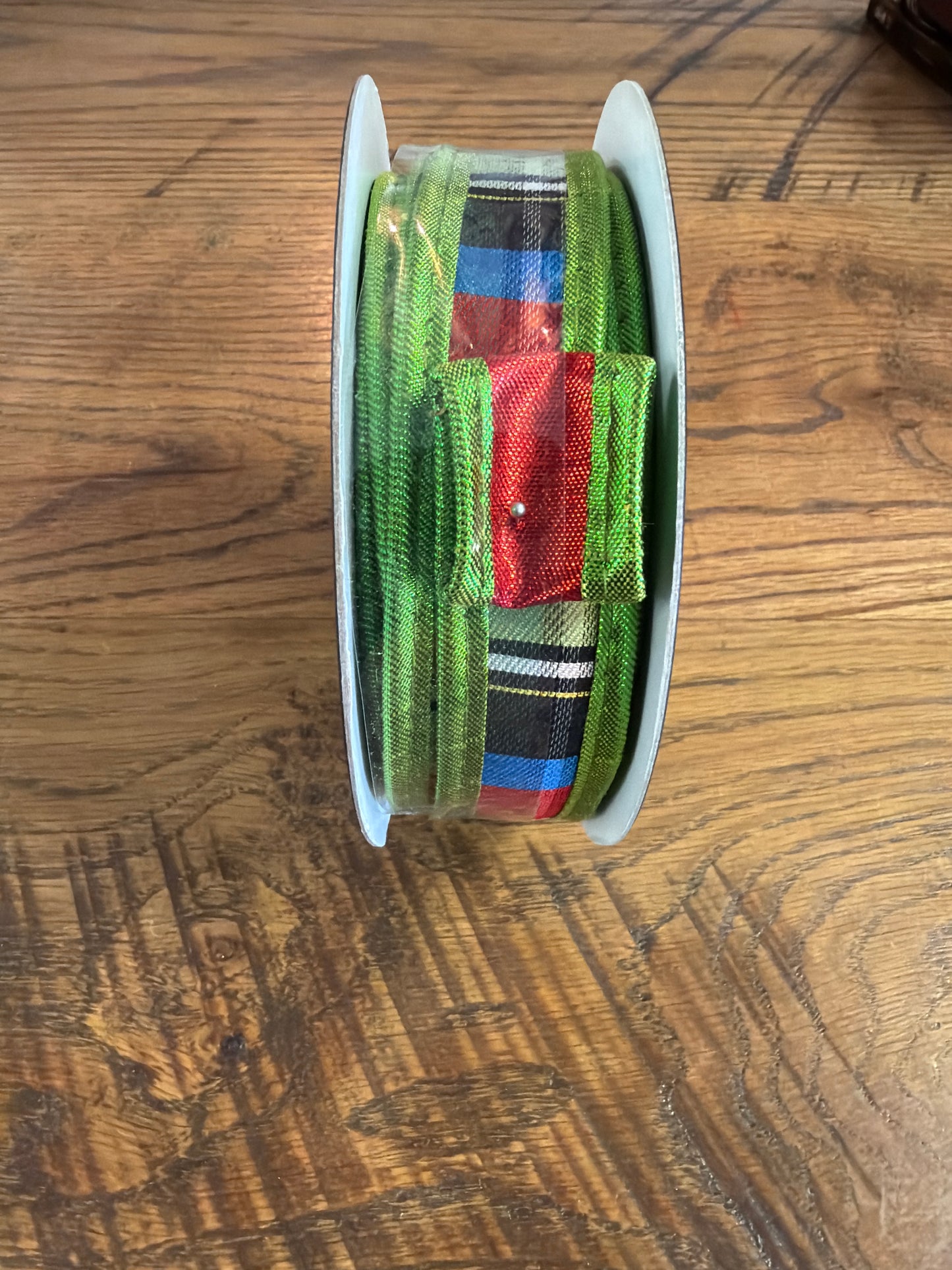 John Mark Ribbon Stripe Metallic Dupion Ribbon
