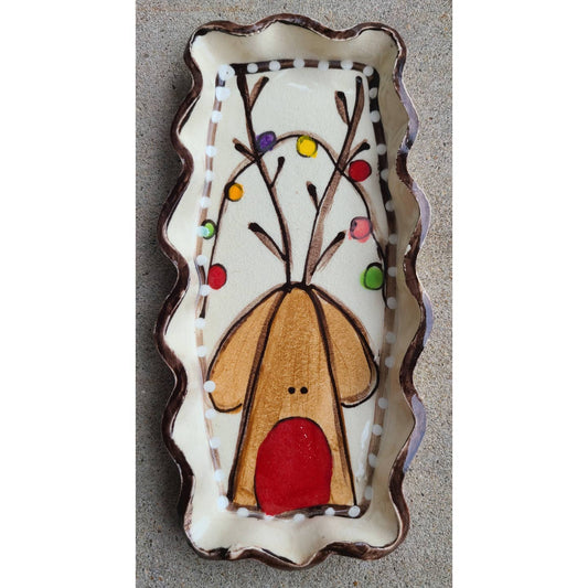 Reindeer Lights Dish