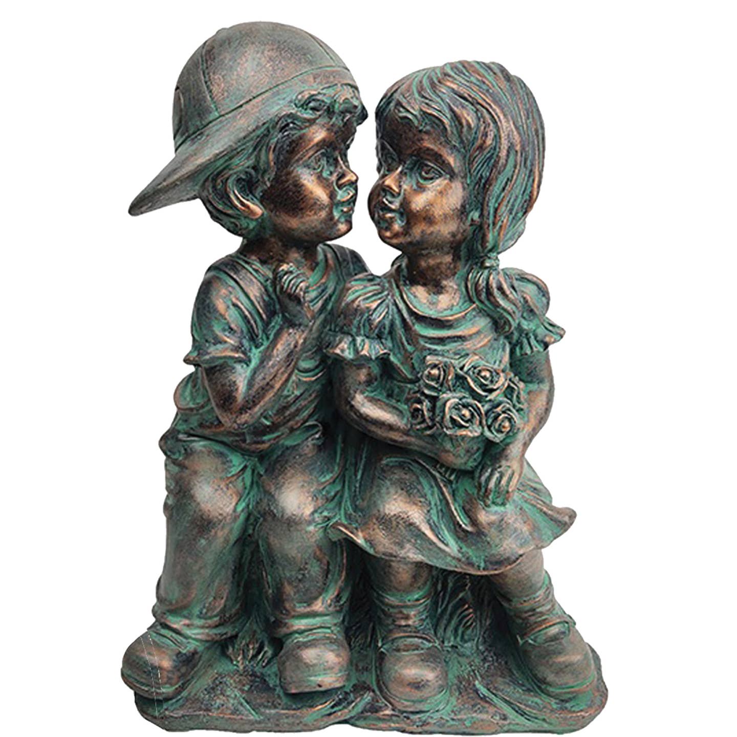 Solar Powered Boy and Girl First Kiss