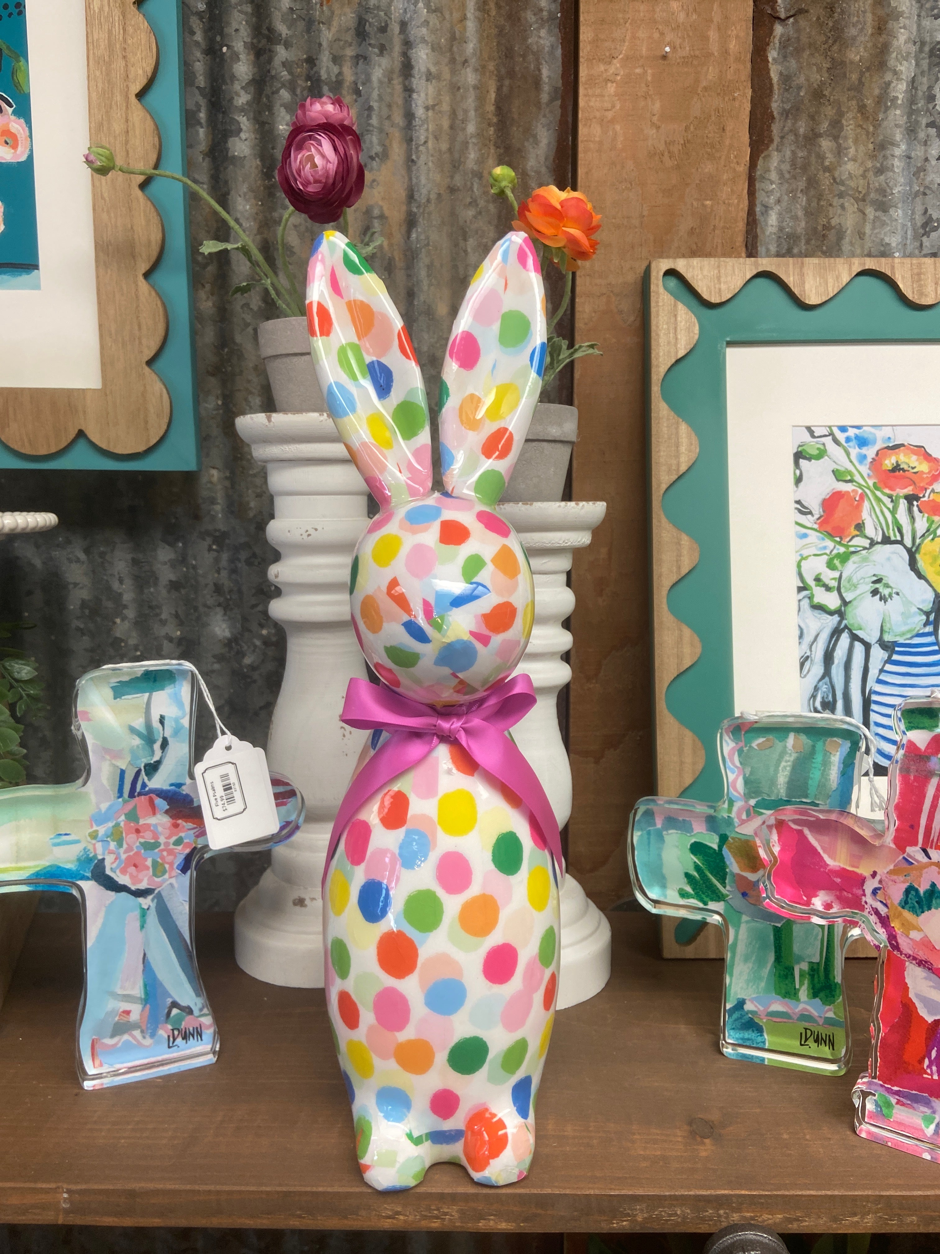 16” Polka Dot Confetti Bunny – Five Psalms Co.