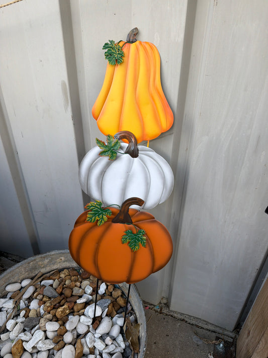 Metal Pumpkin Stack