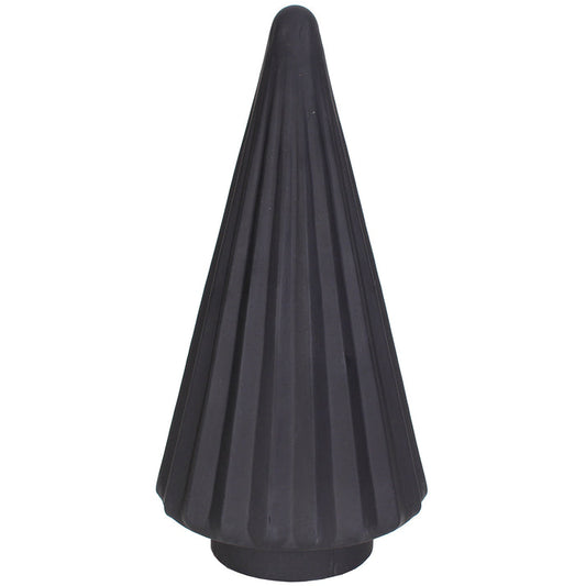 Christmas Tree Ribbed Black Matte